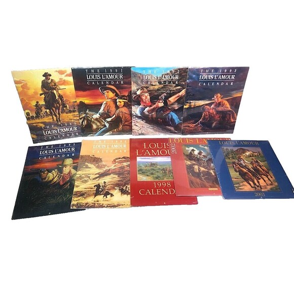 1991 Louis L'Amour Calendar Western Art- Cowboy Life New old Stock ! - Picture 3 of 3